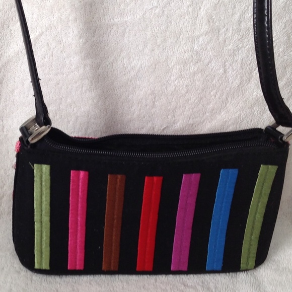 Colorful Striped Mini Purse - Picture 2 of 4